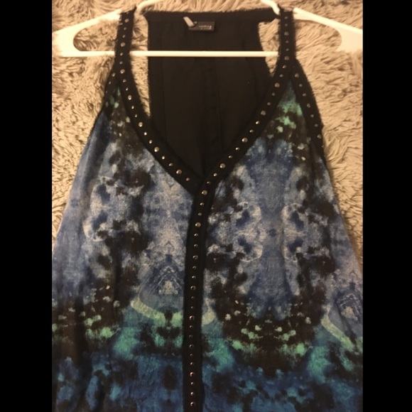 Multi-tone blue top - Picture 2 of 4